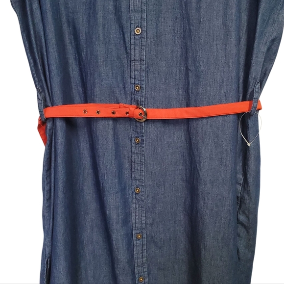 NWT Millenium Blue Denim Shirt Dress - Picture 5 of 11